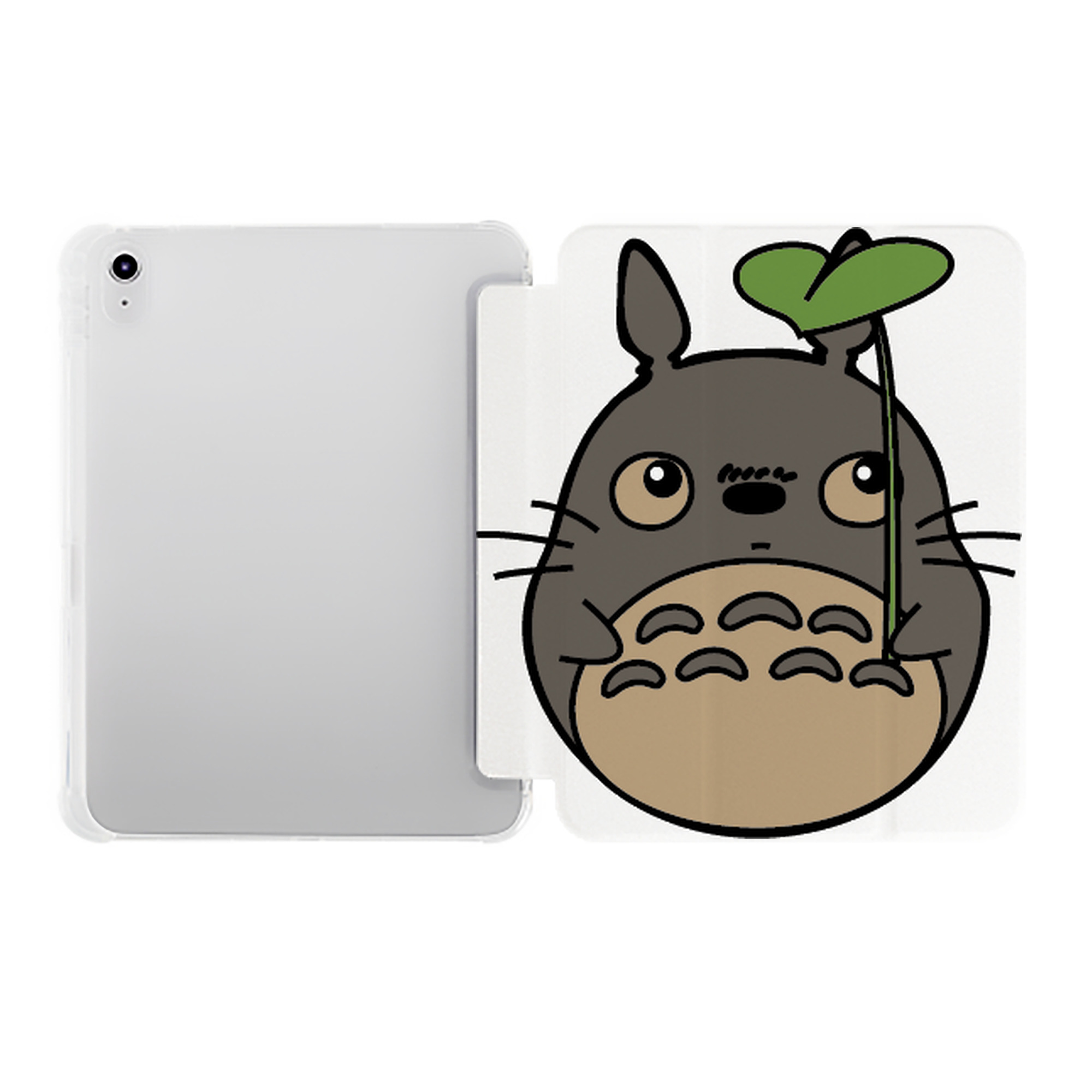 （画像用） となりのトトロ 草壁メイ 草壁サツキ My Neighbor Totoro Satsuki Kusakabe Mei Kusakabe IPad ケース ペン収納付き 三つ折りスタンド PUレザー×シリコン 対応機種9.5/10.5/10.9インチ